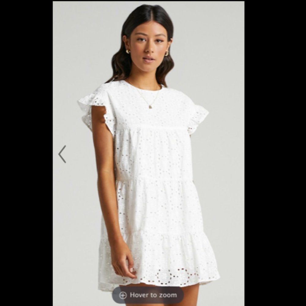 Showpo If I Want To Dress In White (US 4/S/AUS 8)